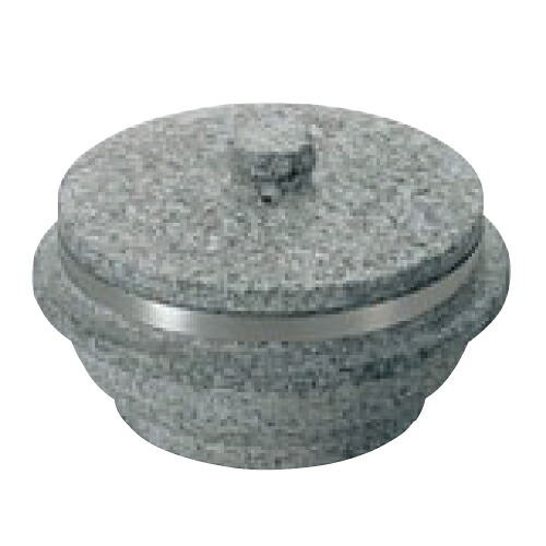 長水 遠赤 石焼釜(石蓋付)補強リング付 15cm 高さ75(mm)/業務用/新品/小物送料対象商品