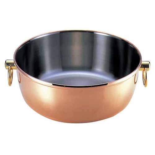 【ロイヤルクラデックス 銅メッキ しゃぶしゃぶ鍋CQCW-240C・SC兼用蓋】 幅254(mm)/業務用/新品/送料無料|業務用厨房のテンポス