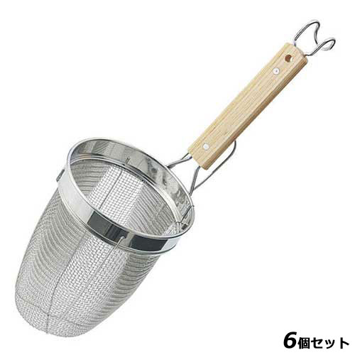 【6セット】TS 18-8 ケヤキ柄 深型 ウドン揚 /業務用/新品/小物送料対象商品