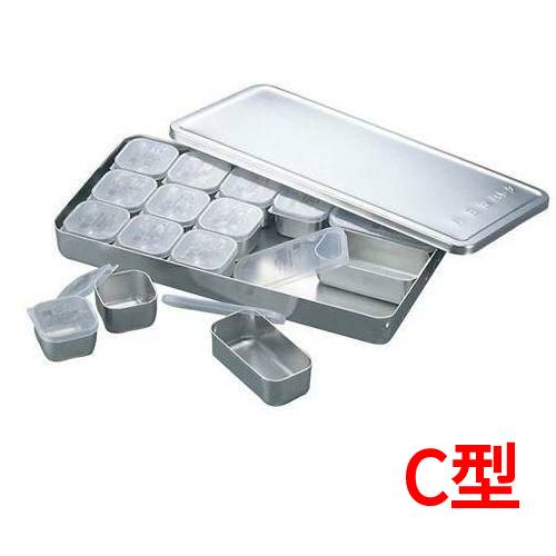 検食入れもの MA 18-8 検食入れもの(真ん中PP蓋付)C型 深さ:37/お役目用/新品/小物貨物輸送客体商いもの