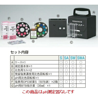 計器 【DPD法残留塩素測定器 エンパテスターSWA(pH測定器ナシ)】【業務用】【小物送料対象商品】