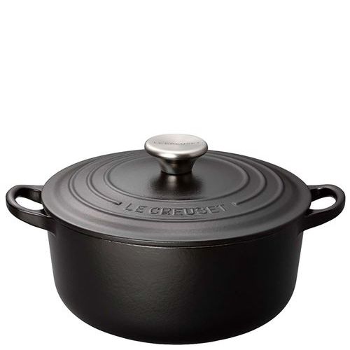 ル・クルーゼ トラディション ココットロンド 20cm 2101－20－00 マットブラック/業務用/新品/送料無料