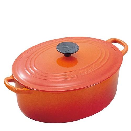 ル・クルーゼ トラディション ココットオーバル 25cm 2502&minus;25&minus;09 オレンジ/業務用/新品/送料無料｜業務用厨房のテンポス