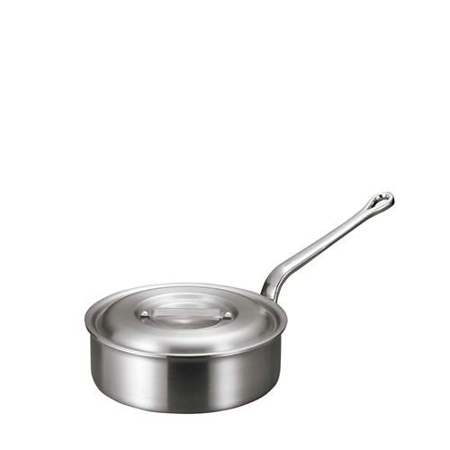 軽銀 バリックス 浅型 片手なべ(磨き仕上)30糎/御役目用/新品/小物貨物輸送客体商いもの 鍋-片手鍋-鍋・フライパン