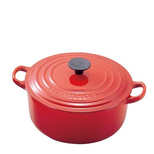 ル・クルーゼ トラディション ココットロンド 24cm 2501−24−06 チェリーレッド/業務用/新品/送料無料|業務用厨房のテンポス