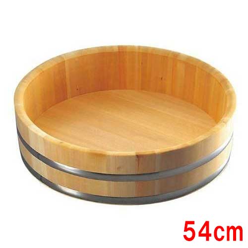 さわら 特上飯台 ステンタガ底竹巻 54cm 3升 34−45/業務用/新品/送料無料|業務用厨房のテンポス