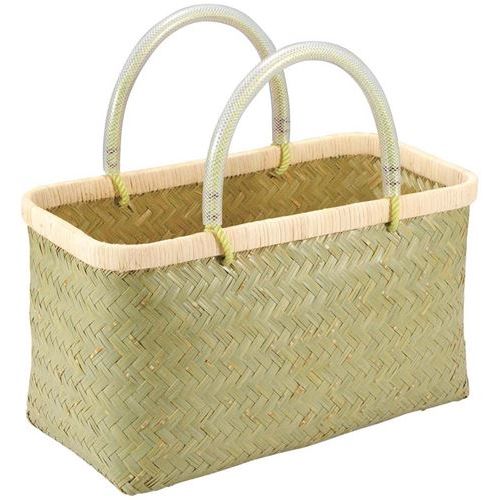 青竹 市場かご 中 ビニール取っ手/業務用/新品/小物送料対象商品