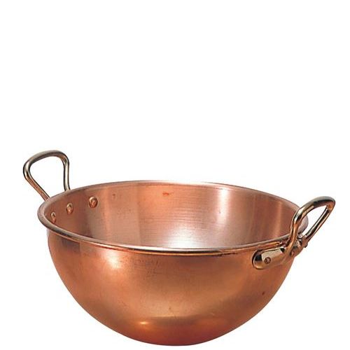 ムヴィエール 銅 どんぶり鉢 耳付 2191－03 35糎/お役目用/新品/貨物輸送無料