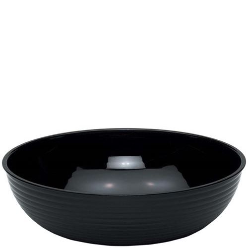 キャンブロ 丸型リブド サラダボールRSB18CW(110)ブラック/業務用/新品/小物送料対象商品