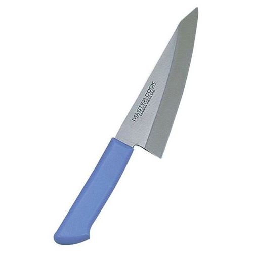 包丁 マスターコック 抗菌カラー庖丁 ガラスキ MCRK180 ブルー MASTER COOK MCRK180 長さ:315、背厚:4、刃渡:180/業務用/新品/小物送料対象商品