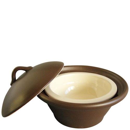 萬来鍋 丸 こげ茶 大(2～4人前用)/業務用/新品/小物送料対象商品