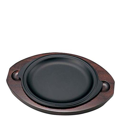 周弘 鉄 ステーキ皿 丸/業務用/新品/小物送料対象商品