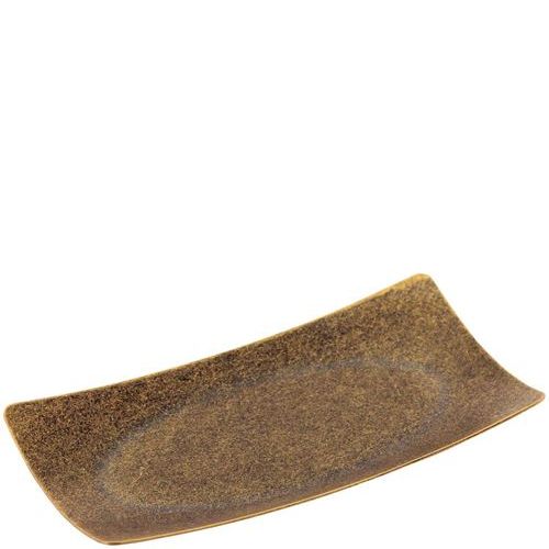 レトロ 18-8 角型御盆 ゴールド/御役目用/新品/小物貨物輸送客体商いもの