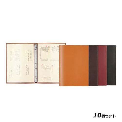 【10セット】シンビ メニューブック スリムB－KM レッド /業務用/新品/送料無料