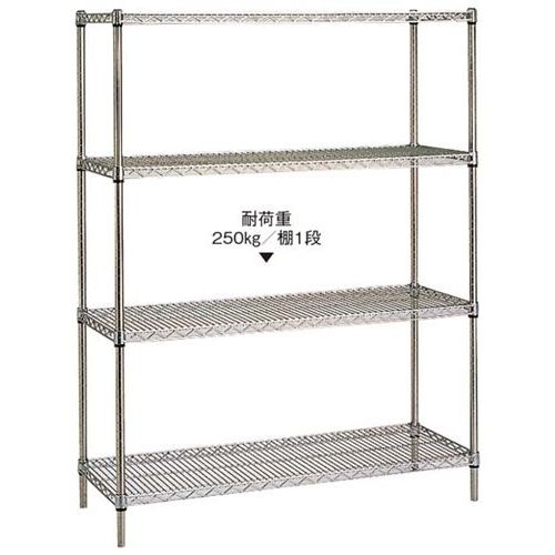 18-8 ステンレスエレクターシェルフ 5段 PS1900&times;SMS1820/業務用/新品/送料無料｜業務用厨房のテンポス