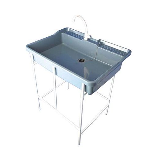 AP－601 ポリプロピレン飾り気の無い流し台 水道の栓付/御役目用/新品/小物貨物輸送客体商いもの