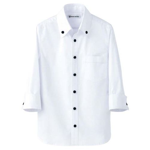 男女兼用 スキッパーボタンダウンシャツ CH4420－0 ホワイト M/業務用/新品/小物送料対象商品 7,338円