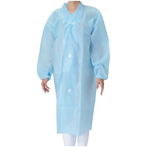 不織布 ガウンブルー(50枚入)マジックテープ付 LL/業務用/新品/小物送料対象商品