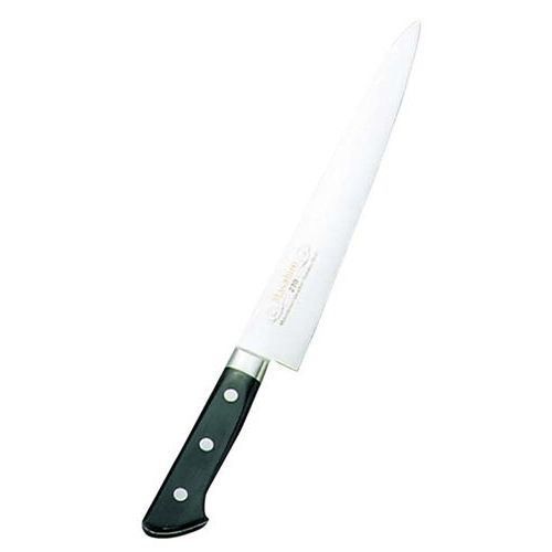 筋引 正広作 ツバ付 モリブデン鋼 筋引 24cm 長さ:360、背厚:2、刃渡:240/業務用/新品/小物送料対象商品｜業務用厨房のテンポス