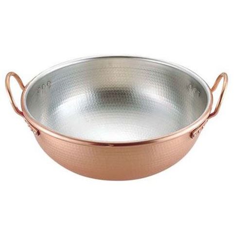 【送料無料】SA 銅 打出 さわり鍋 手付・スズメッキ付き 42cm /9-1157-0205/業務用/新品｜業務用厨房のテンポス