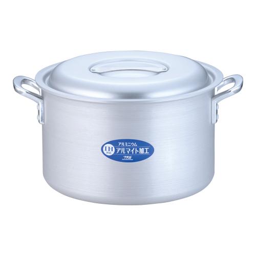 TKG IH軽銀 半寸胴鍋(目盛付) 33糎/御役目用/新品/貨物輸送無料