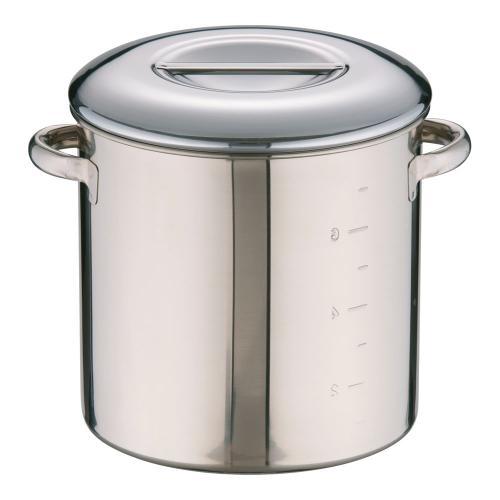 エコクリーン18-8内蓋式キッチンポット (目盛付)22cm(手付)/業務用/新品/小物送料対象商品 保存容器・キャニスター-保存容器・調味料入れ-キッチン用品・食器・調理器具