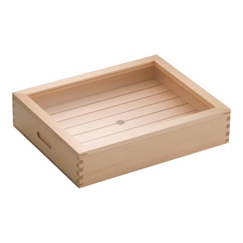 木製 ネタ箱 目皿・アクリル蓋付 小/業務用/新品/小物送料対象商品