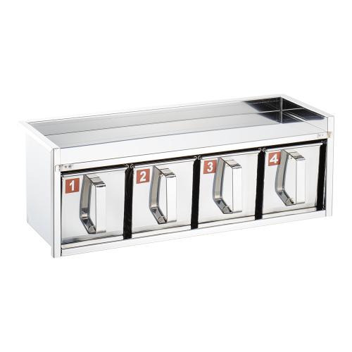 SA18-8溶接引出式ヤクミ入 1段4ヶ入/業務用/新品/小物送料対象商品|業務用厨房のテンポス