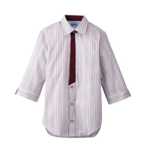 男女兼用七分袖シャツ 3L BT-3121 エンジ/業務用/新品/小物送料対象商品
