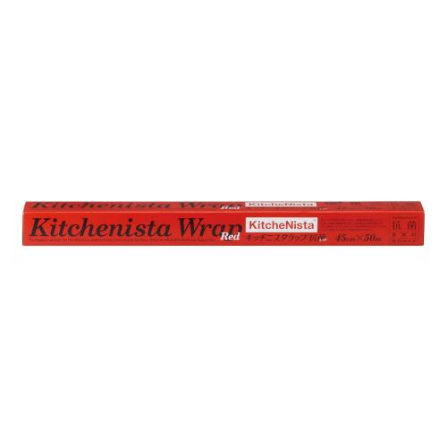 キッチニスタラップ抗菌レッド幅45cm 50m ケース単位30本入/業務用/新品/小物送料対象商品