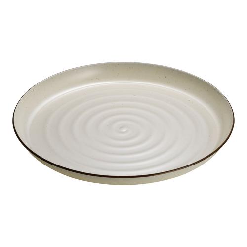 プラ容器 益子 茶フチ 37(10枚入)/業務用/新品/小物送料対象商品