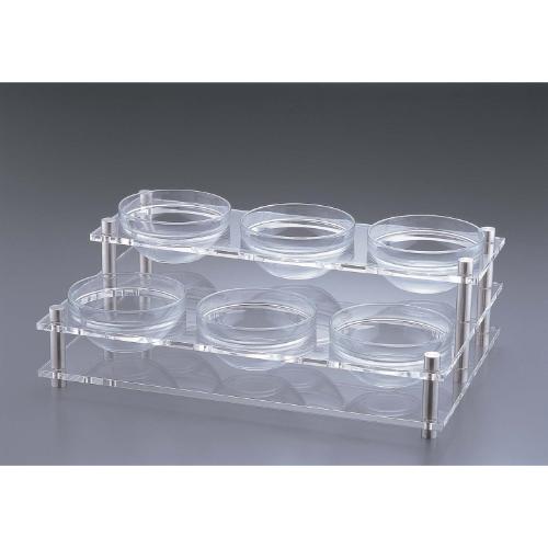 アクリル コンディメントスタンド 2段6穴 B30-1/業務用/新品/送料無料