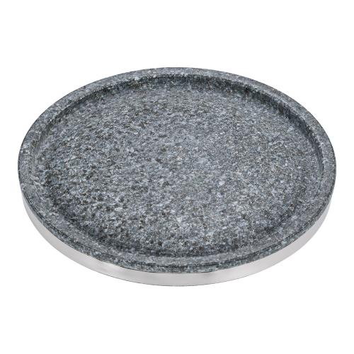 長水石焼丸型プレート 補強リング付 YS-0628A 28cm/業務用/新品/小物送料対象商品