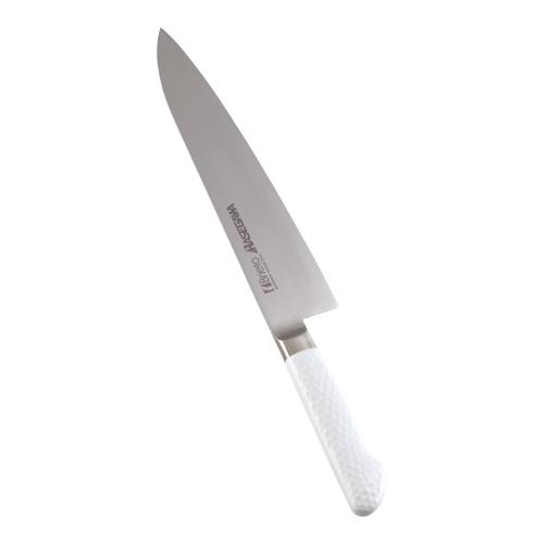 抗菌カラー庖丁 牛刀 24cm MGK-240 ホワイト/業務用/新品/小物送料対象商品｜業務用厨房のテンポス