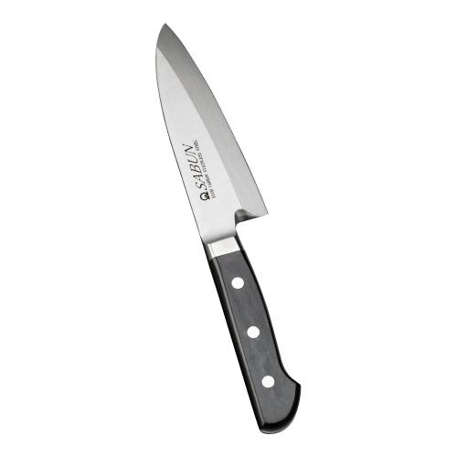 SABUN ステンレス鋼鋼 出刃包丁 13.5糎/御役目用/新品/小物貨物輸送客体商いもの