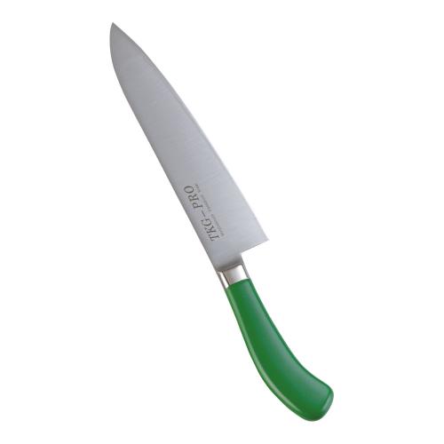 TKG PRO 抗菌カラー 牛刀(両刃) 21cm グリーン/業務用/新品/小物送料対象商品
