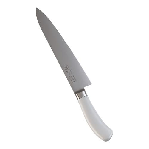 TKG PRO 抗菌カラー 牛刀(両刃) 24cm ホワイト/業務用/新品/小物送料対象商品｜業務用厨房のテンポス