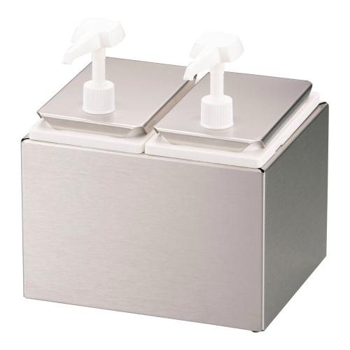 エコノミーポンプディスペンサー 2連 38502/業務用/新品/送料無料