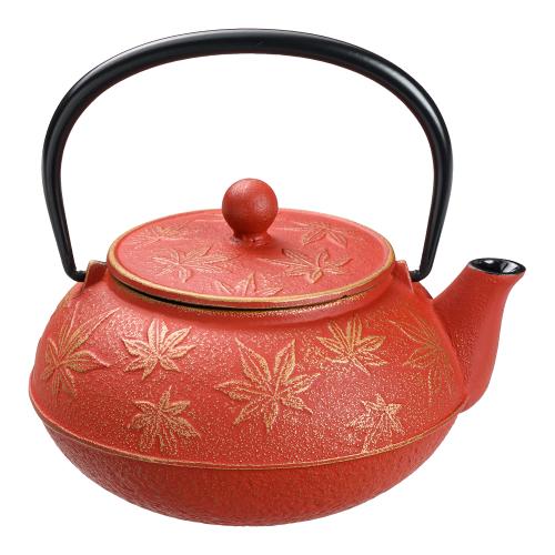 岩鋳 急須 槭樹 5型 金/赤茶/御勤め用/新品/小物貨物輸送客体商いもの
