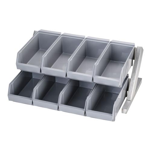 SA18-8デラックス オーガナイザー 2段4列(8ヶ入) グレー/業務用/新品/送料無料｜業務用厨房のテンポス
