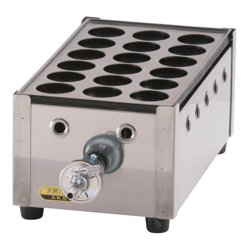 関西式たこ焼器(18穴) 1枚掛 13A/お役目用/新品/小物貨物輸送客体商いもの