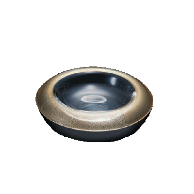 津軽びいどろ 紋 ハモン リムボール 最大幅240mm(ゴールド)/業務用/新品/小物送料対象商品