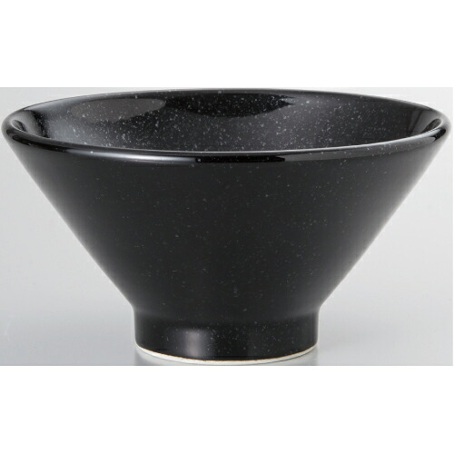 黒中華 高台19cm深丼 黒御影 10個入/業務用/新品/小物送料対象商品