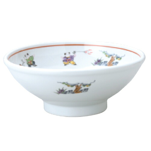 【丼 色絵唐子 玉高台7.0丼 10個入 】 /業務用/新品/送料無料｜業務用厨房のテンポス