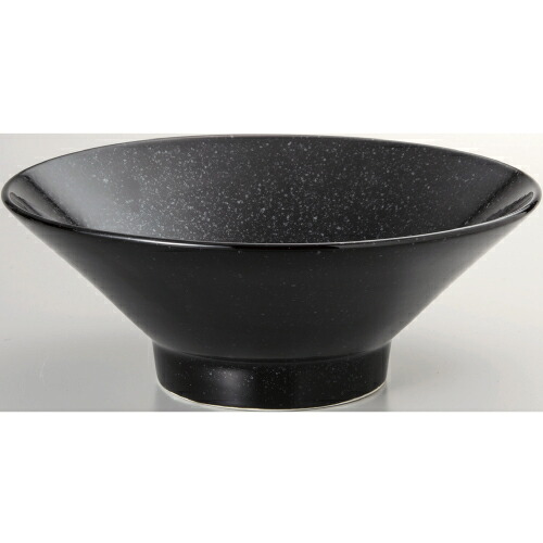 【黒中華 切立高台8寸丼黒御影 10個入 】 /業務用/新品/送料無料