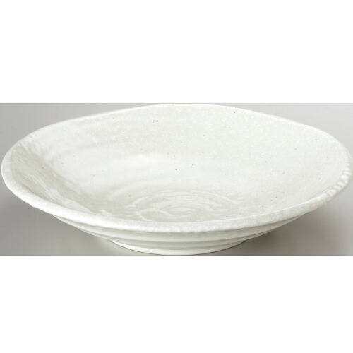 丸皿 【鳴門 8寸深皿粉引】 6-115-8 高さ50mm×直径:244 10枚入 /業務用/新品/小物送料対象商品