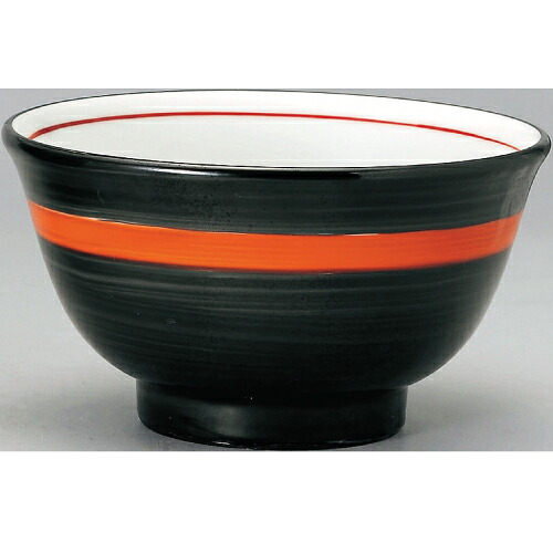 【反深口6.0丼黒巻赤帯 10個入 】 /業務用/新品/小物送料対象商品