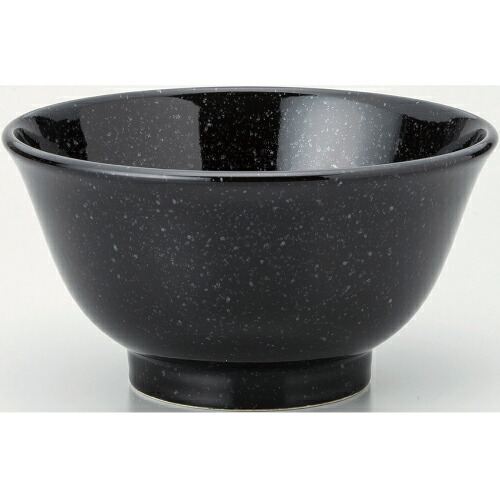 【黒中華 反深口6.3寸 丼黒御影 10個入 】 /業務用/新品/小物送料対象商品
