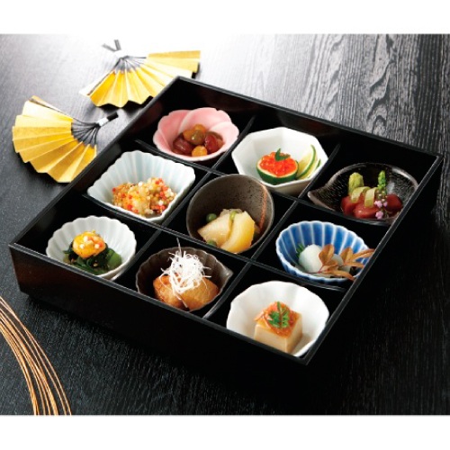 松花堂 雪 玖分け取り雪仕掛ける /お役目用/新品/小物貨物輸送客体商いもの