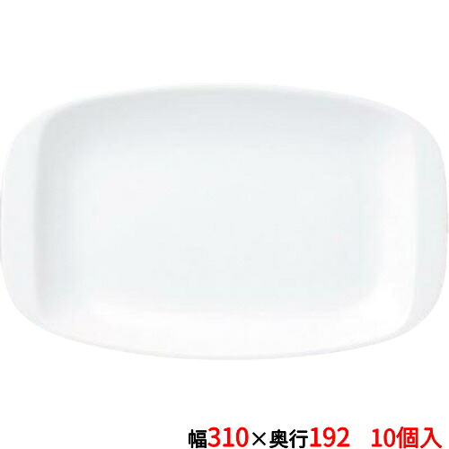 12-107-10 プラター 平耳付12吋プラター 10個入/洋食器/パーティ大皿31×19.2×3.7(cm)/業務用/新品/送料無料|業務用厨房のテンポス